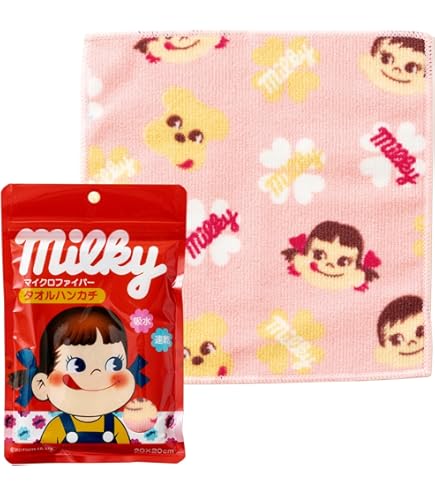 Amazon.co.jp: ペコちゃんミニタオルハンカチ 不二家 : ファッション